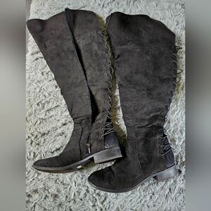 Suede over the knee Boots